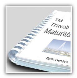 impreesion et reliure TM Travail de maturité imprimerie agescom geneve